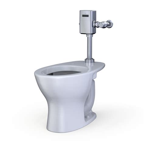 TOTO Tornado Flush Commercial Flushometer Floor-Mounted Toilet ...