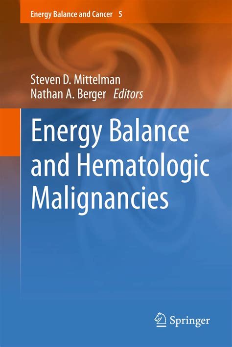Buy Energy Balance and Hematologic Malignancies Book Online at Low ...