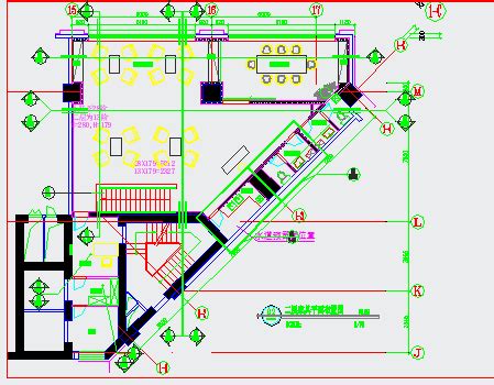 某茶馆完整竣工图水电CAD系统图施工图大样图平面电施图_土木在线