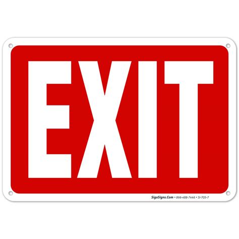 Red Exit Sign