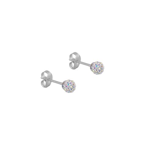 4.5MM Fireball Ð Ab Crystal Allergy free Stainless Steel Ear Studs | M ...