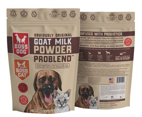 Boss Dog & Boss Cat Brands Launch Goat Milk Powder Problend: A Nutriti ...