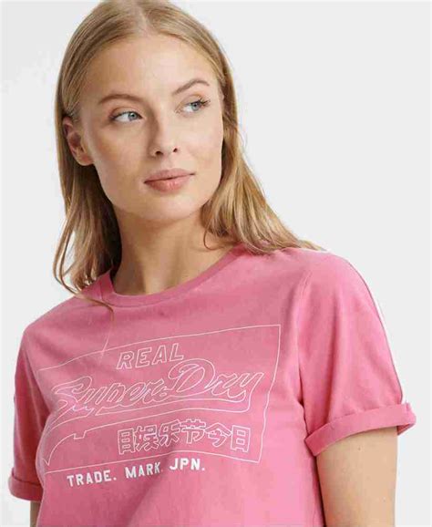 VINTAGE LOGO OUTLINE PIPING BOXY T-SHIRT