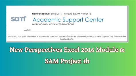 Image result for Excel Module 8 Sam Project 1