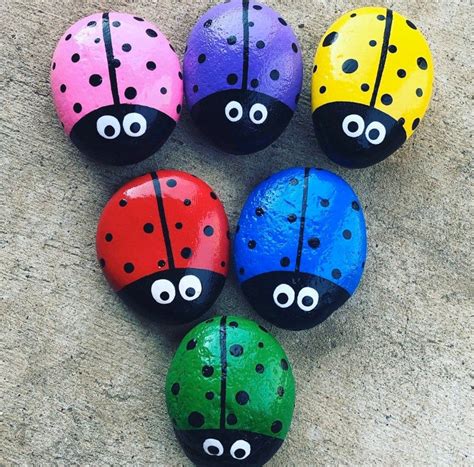 Easy Rock Painting Ideas Ladybug at Xavier Vara blog