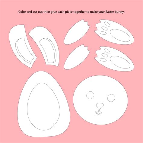 Easter Bunny Clip Art - 13 Free PDF Printables | Printablee