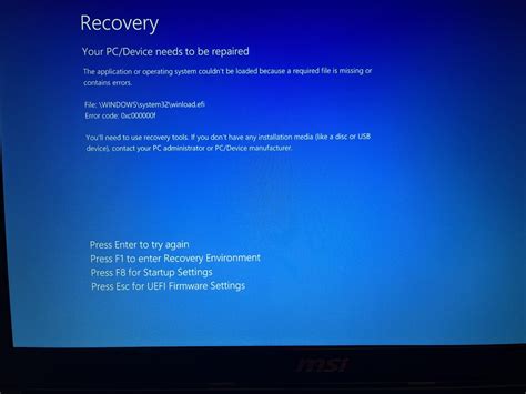 Image result for Dell Computers Laptops Error Code 0Xc000000f