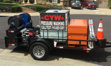 Power Washing Trailer Setup 的图像结果