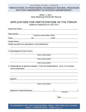 INTERNATIONAL FORUM INNOVATIONS IN MONITORING HAZARDOUS NATURAL ...