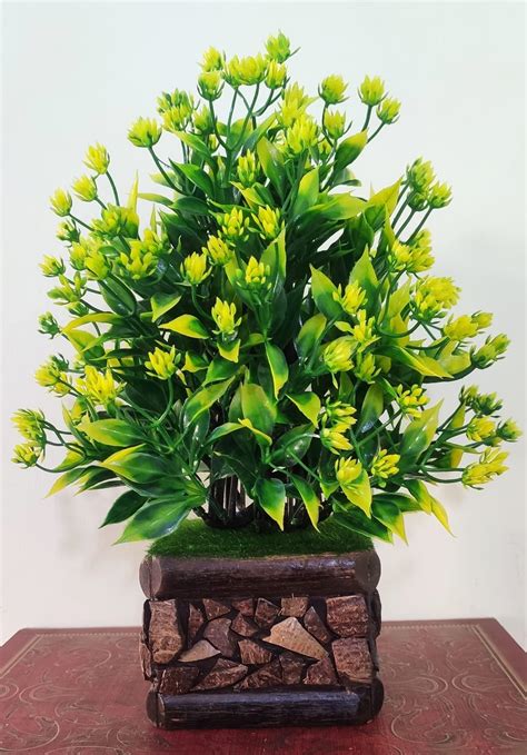 Buy BAARIG Plastic Multicolor Artificial Flower Plant with Stylish ...