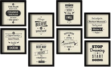 kotart Motivational Quotes Paintings with Frame for Home Decoration ...