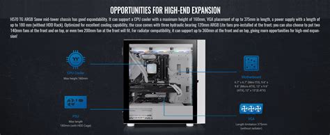 Buy Thermaltake H570 TG ARGB Snow (E-ATX) Mid Tower Cabinet (White) at ...