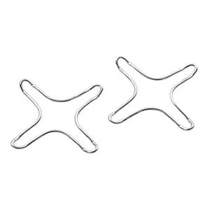 PEDRINI Lillo Set 2 reducers Stove Blister, Chrome Steel, Silver, 12 x ...