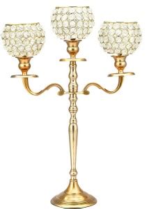 @Home by nilkamal Tri Branch Candle Stand Plastic, Iron 3 - Cup ...