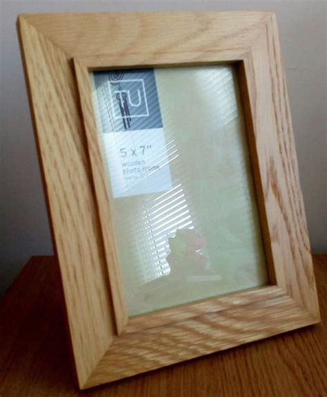 Wooden Photo Frame - Solid Oak - 5 x 7 - Free Standing | Wooden photo ...