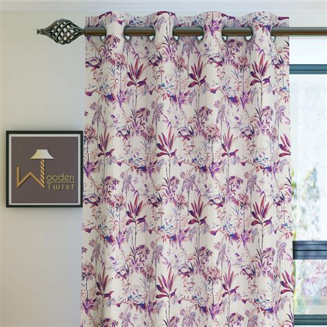 Buy Fabrahome Light Filtering 4.5 Ft Holland Fabric Window Curtain ...