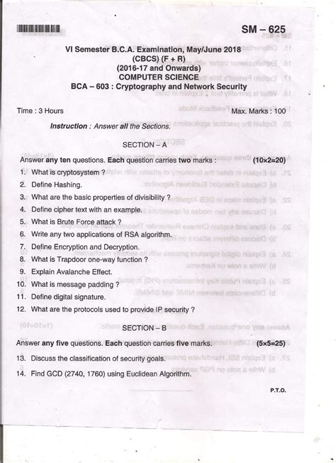 Cryptography-and-Network-Security - BCA - Studocu