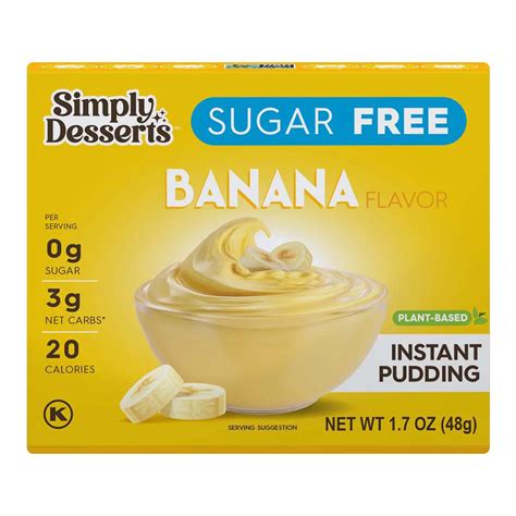 Simply Desserts Sugar Free Banana Instant Pudding Mix - Shop Pudding ...