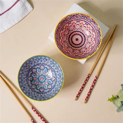 Buy Nestasia Mandala Bowl Set (Set of 2) Online at Low Prices in India ...