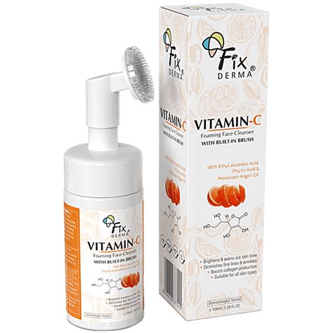 Buy Fixderma Vitamin C Foaming Face Cleanser With Brush Online at Best ...