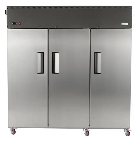 3 Door Stainless Steel Reach-In Fridge @Direct Cooling