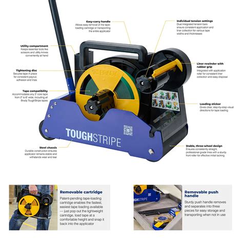 ToughStripe Floor Tape Applicator - Brady Part: 178687 | Brady ...