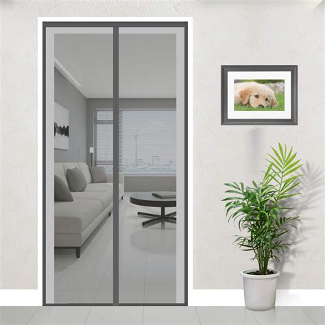 LifeKrafts Fiberglass Mosquito Screen Door Net Curtain with Magnets ...