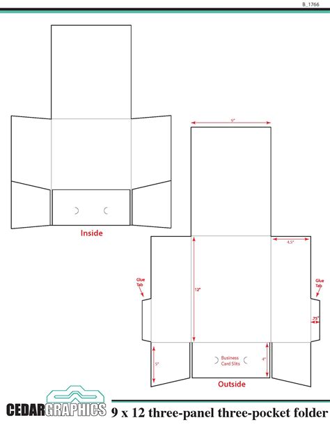 9X12 Folder Template Indesign