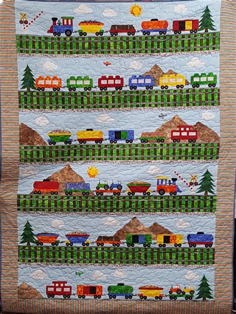 Train Quilt Pattern 的图像结果