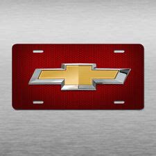 Buy Chevy Chevrolet Vehicle License Plate Red Silverado Malibu Bolt ...