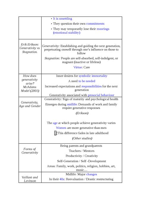 Key Tasks For Generativity Vs Stagnation - cleverfinder