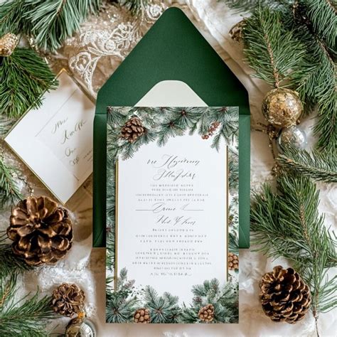 10 Cozy & Elegant Winter Wedding Invitation Ideas | Get Inspired - Yeah ...