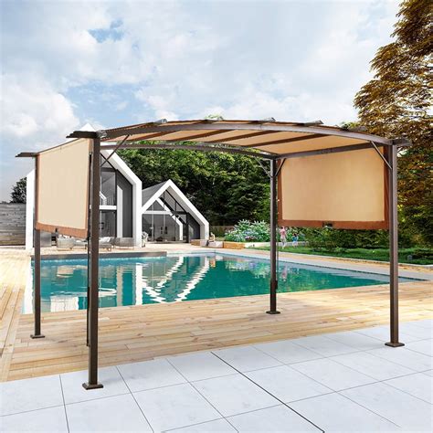 AECOJOY 12ft X 9ft Outdoor Pergola and Gazebo, India | Ubuy