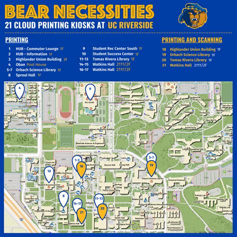 University Of California Riverside Map Location Of All 4 Year Public