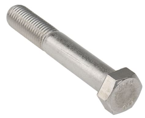 RS PRO | RS PRO Stainless Steel, Hex Bolt, M16 x 100mm | 508-1256 | RS