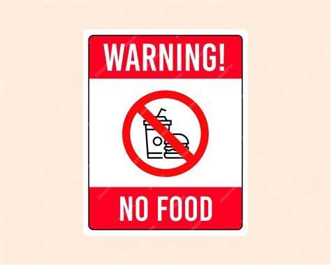 Premium Vector | Prohibition sign warning no food and drink sign icon ...
