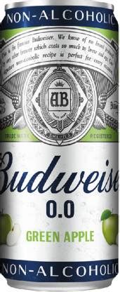 Budweiser Non-alcoholic Green Apple Can Price in India - Buy Budweiser ...
