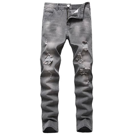 BZGTZT Men's Slim Fit Jeans Ripped Skinny Jeans for Men, Fashion Biker ...
