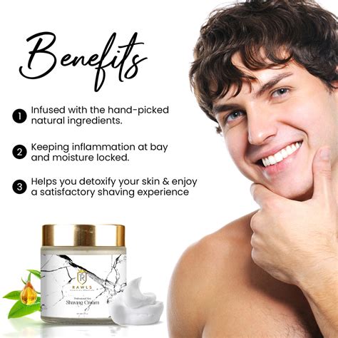 Professional Men Shaving Cream - Tea Tree Oil & Vitamin E – Rawls ...