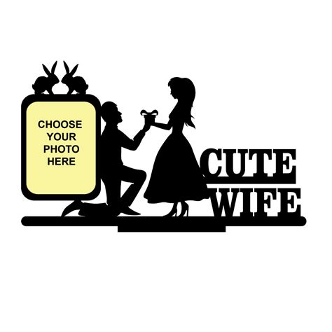 CUTE WIFE SINGLE IMAGE STAND FRAME – Next Print