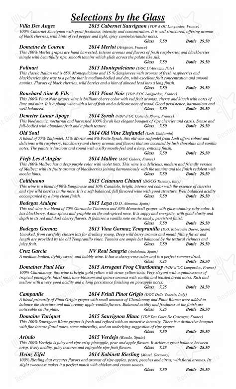 Menu at Mediterranean Grill restaurant, Helena