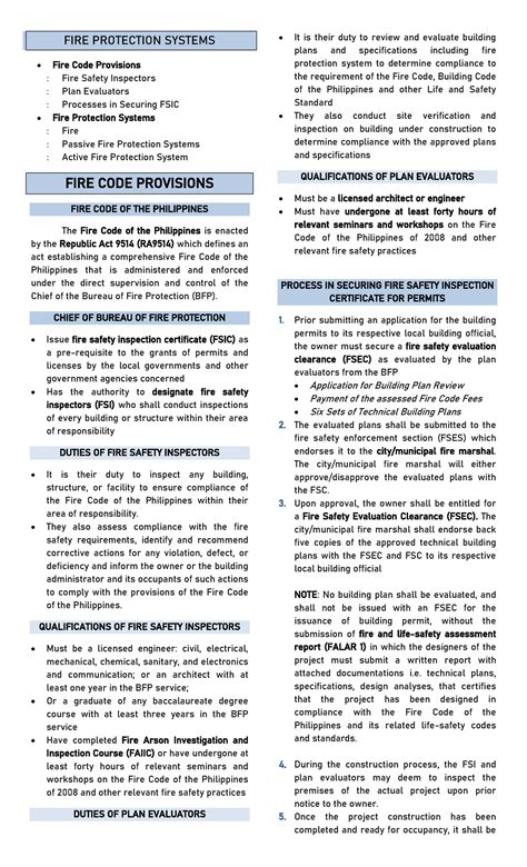 Fire - Fire Code - FIRE PROTECTION SYSTEMS Fire Code Provisions Fire ...