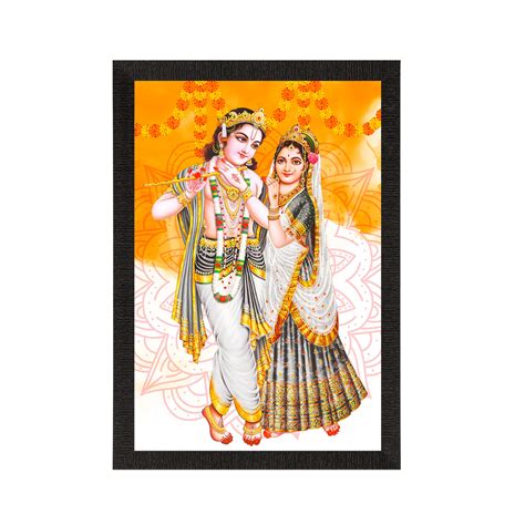 Lord Krishna Satin Matt Texture UV Art Painting - eCraftIndia Online