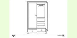 Chest of Drawers Colouring | Colouring Sheets (teacher made)