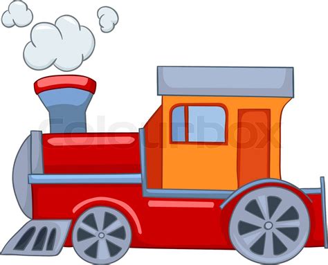 Cartoon Illustration Train Isolated on White Background | Stock vector ...