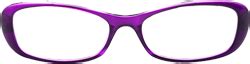 George Oval - Purple Eyeglasses