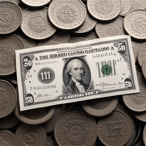 A Unique Twenty Dollar Bill Surrounded by Various Vintage Coins on Display.