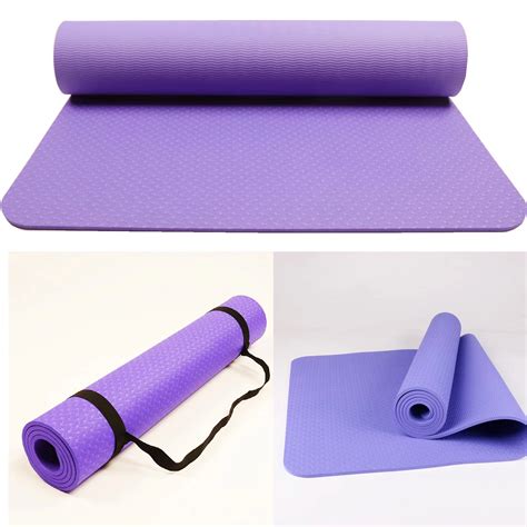 Eco Friendly Large Size Hot Yoga Mat Floor Exercises TPE Yoga Mat with ...