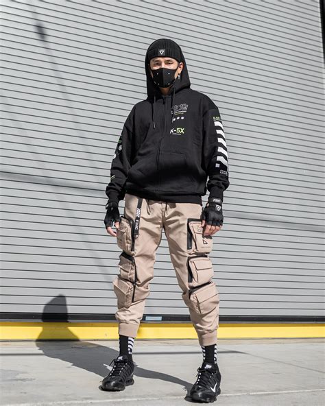 Fabric of the Universe Kitsune-5X Techwear Zip Hoodie