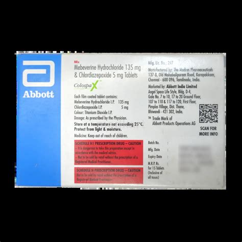 COLOSPA X TABLET | Uses, Price, Side Effects, Dosage & Generic Alternatives | Medkart